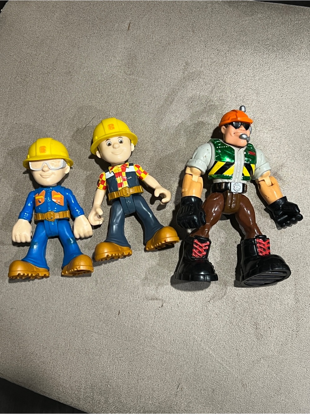 Bob The Builder set of 2 Action Figure Mattel 2015 & Rescue construction worker